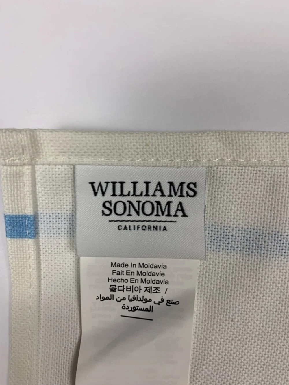 Williams Sonoma Unused Bunny Butterfly Tea Towels Set 2 Easter Floral